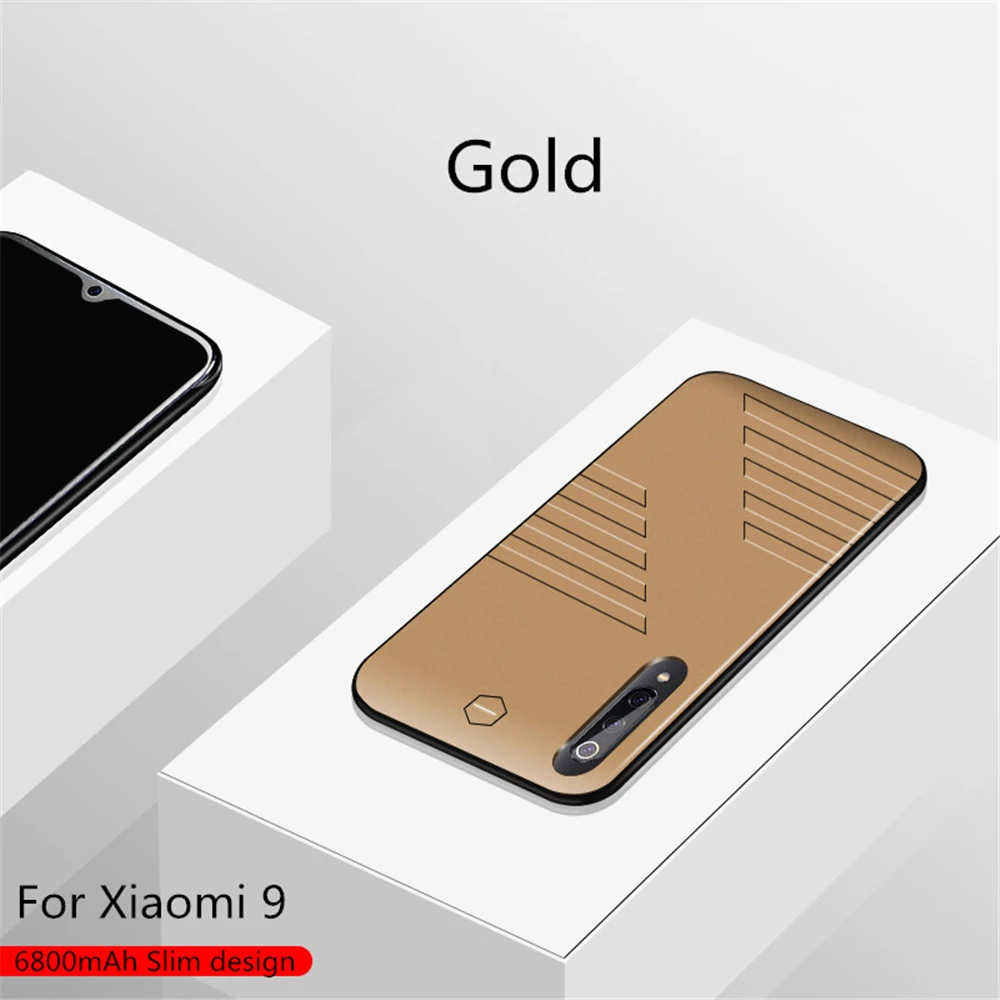 NTSPACE зарядное устройство чехол для Xiaomi Mi 9 power Case 6800 мАч ультра тонкий портативный Банк питания зарядная крышка расширенная батарея