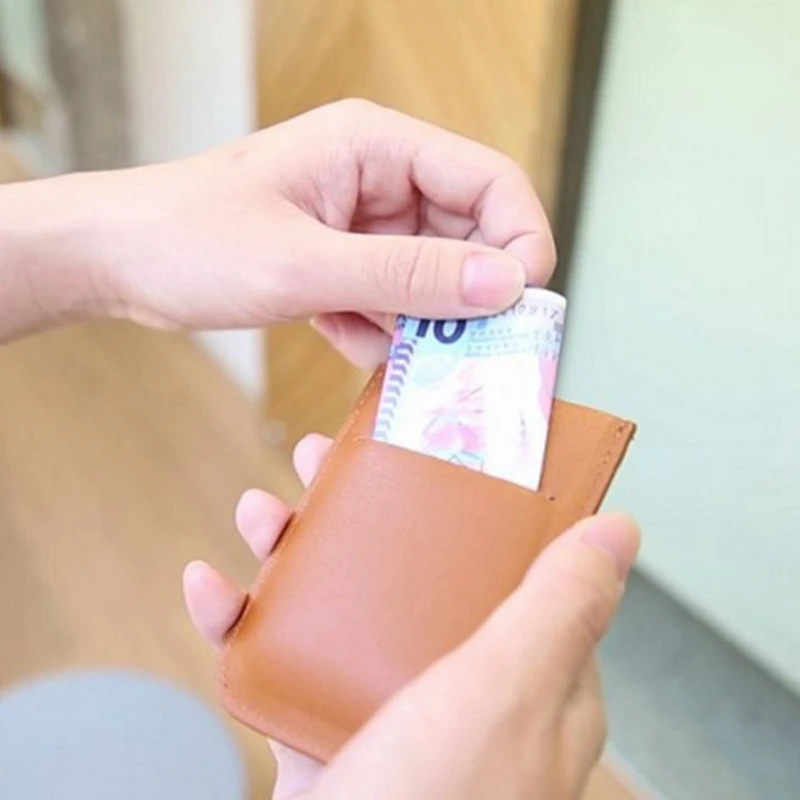 Лидер продаж 2020 тонкий держатель для карт из натуральной кожи мужчин