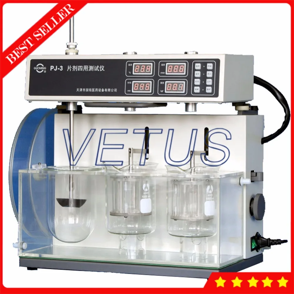 

PJ-3 4 in 1 Dissolution Disintegration Friability/Abrasion Hardness Testing Equipment with Tablet Four Usage Tester