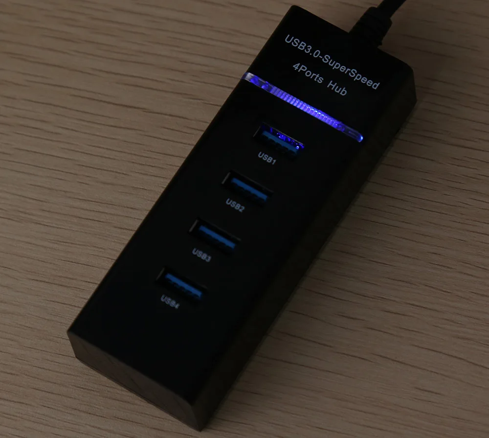 Высокоскоростной концентратор USB 3 0 4 порта 5 Гбит/с Разветвитель совместимый с 2 1