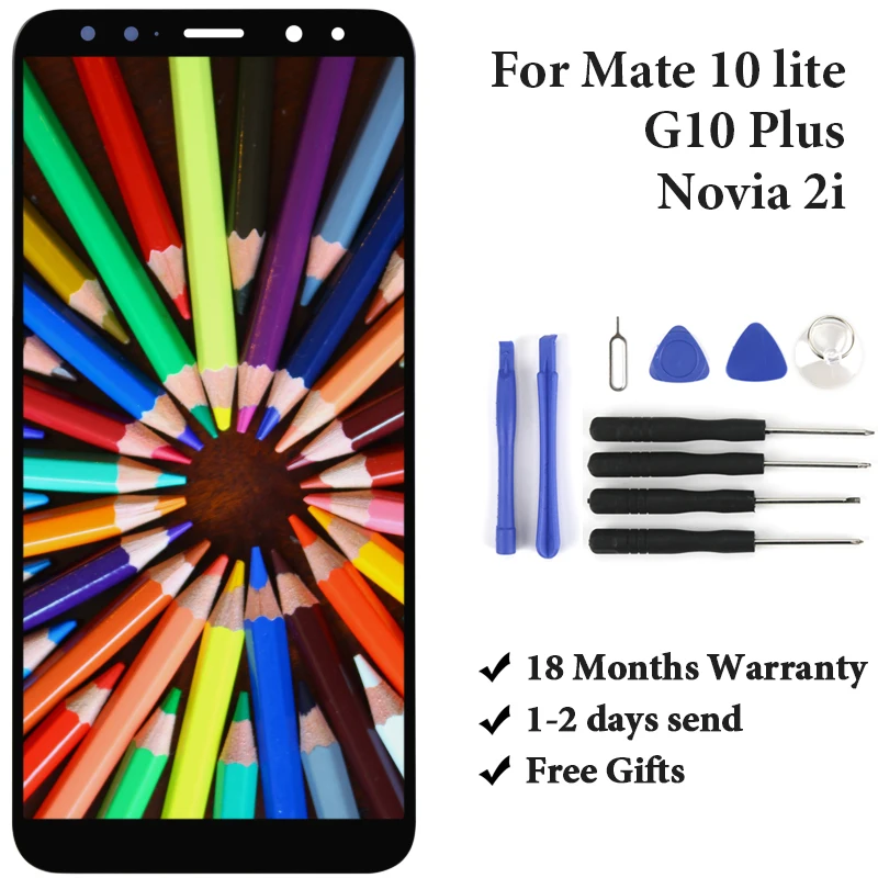 Для Huawei Mate 10 Lite LCD дисплей 5 9 ''RNE-AL00 RNE-L21 RNE-L23 панель для G10 Plus/Nova 2i сенсорный