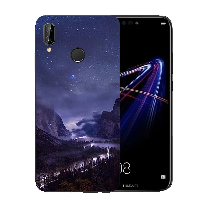 Задний Чехол для Huawei P20 Lite противоударный чехол 5 84 дюймов nova 3e с ландшафтным