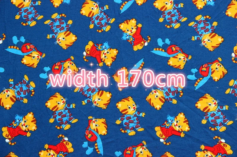 Хлопок милый тигр danel DIY ткань мягкая одежда 100*170 см | Дом и сад