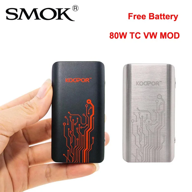 100% оригинал SMOK KOOPOR MINI 2 Mod 80 Вт TC VW Vape MOD контроль температуры электронная сигарета