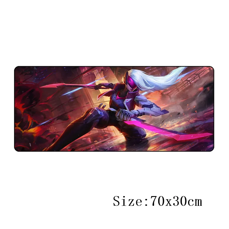 700*300 коврик для мыши большие игровые коврики для проекта League of legends zed yasuo yi ashe Lucian для League of legend горячая распродажа - Цвет: Фиолетовый