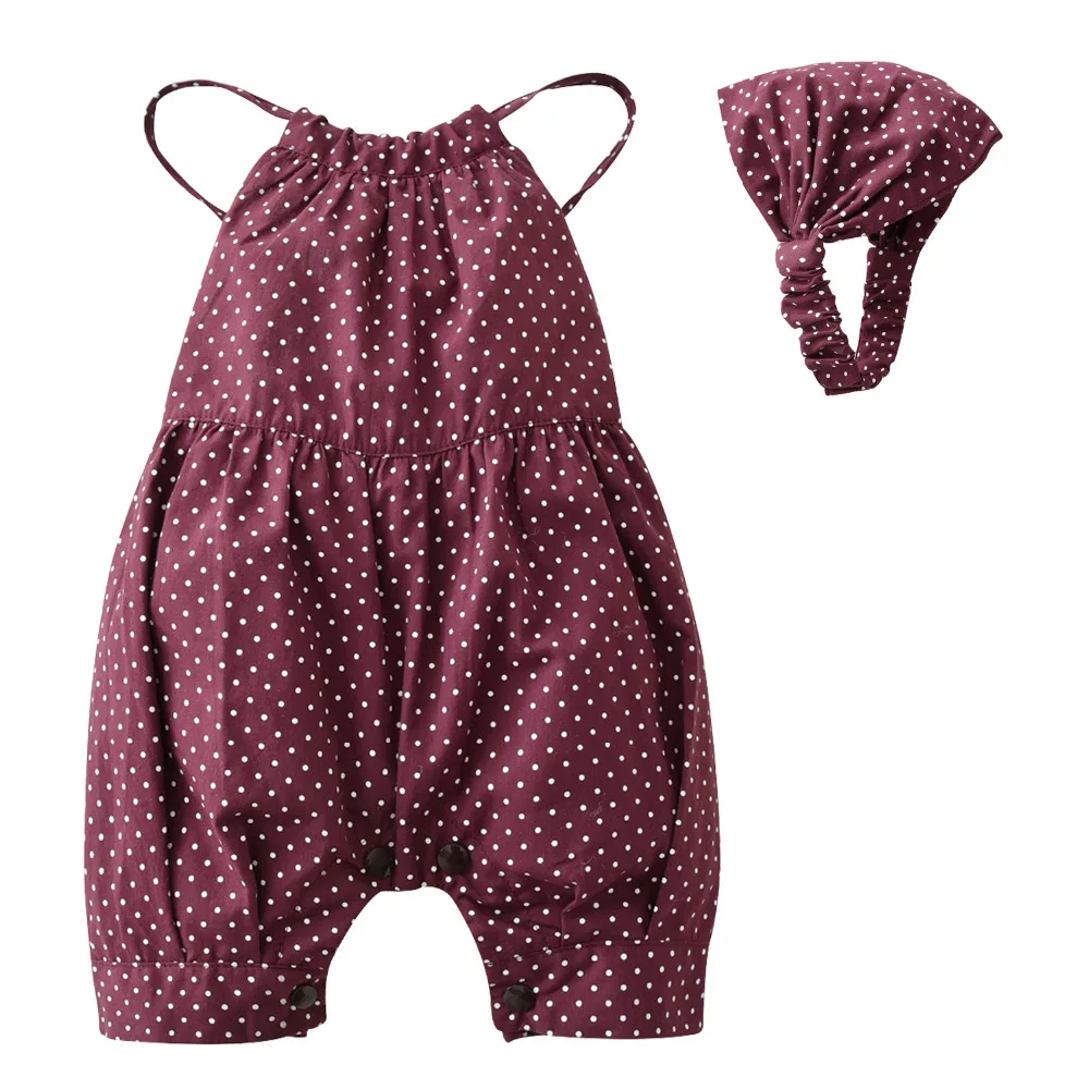 Летний комбинезон для новорожденных девочек детская одежда из 2 предметов