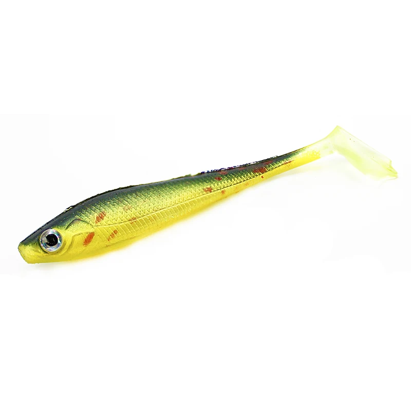 Amlucas 5pcs/lot Soft Fishing Lure T Tail Grub isca artificial9.5cm 5.1g Chest Open Swimbait Silicone Bait Tackle | Спорт и