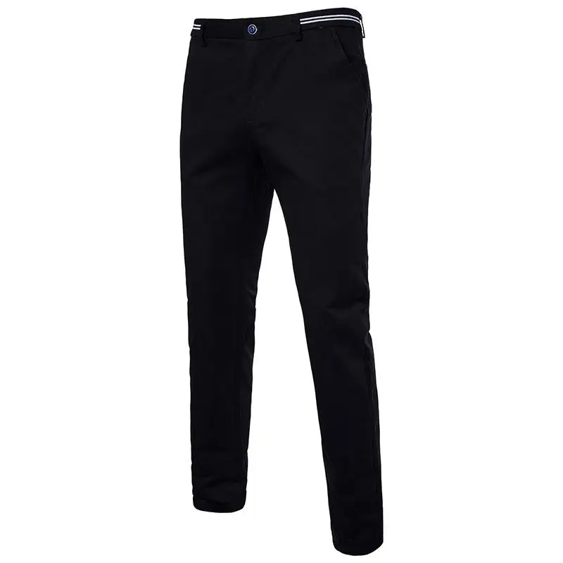Новый британский стиль Slim fit Большой размер сплошной цвет 30 38 молния дизайн