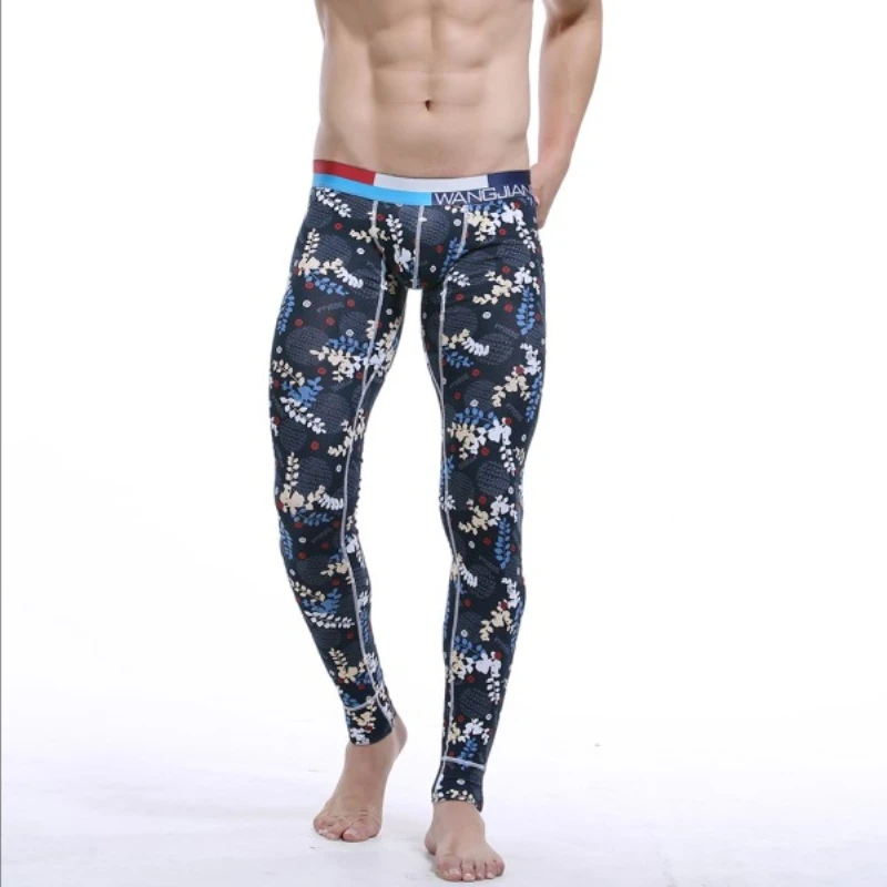 Мужские кальсоны для сна повседневные термобелье зимы и осени брюки новое