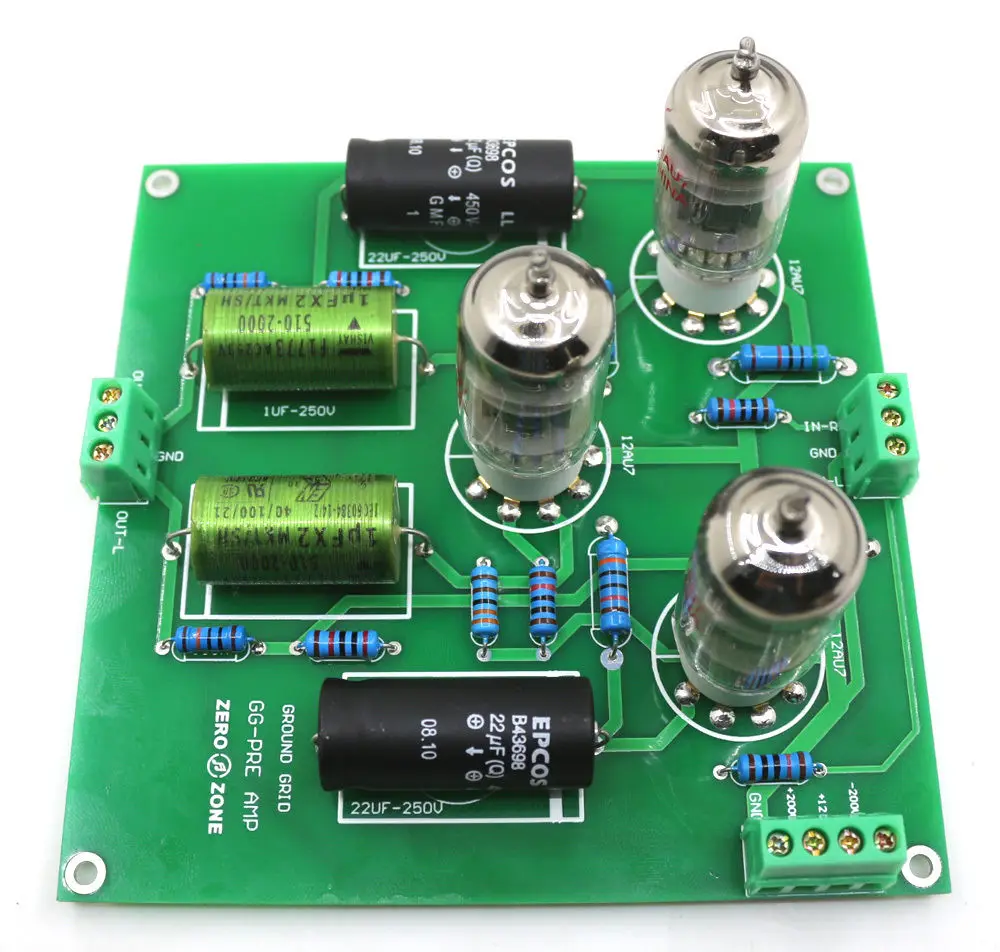 GZLOZONE Assembeld заземляющая сетка GG Preamp Board / трубный преусилитель с 3 шт. 12AU7 |