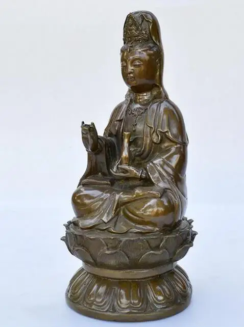 SHUN чисто ручной резной мир Гуаньинь украшения