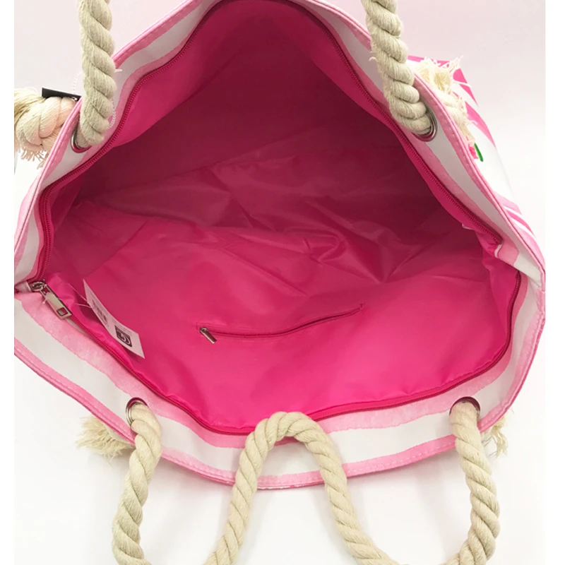 Сумка тоут женская холщовая с фламинго на одно плечо|tote handbag|beach bagtote bag |