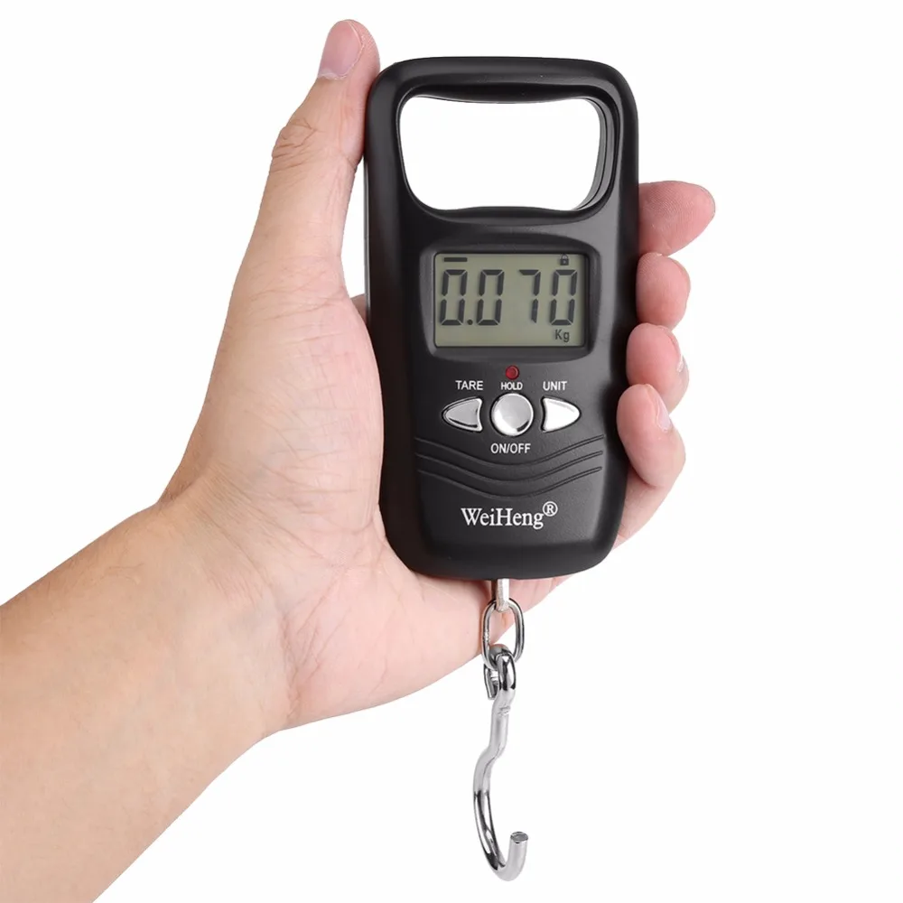 Portable Mini LCD Electronic Digital Scale Handheld Design Weight with Hook Convenient Accessories Useful Tools | Инструменты