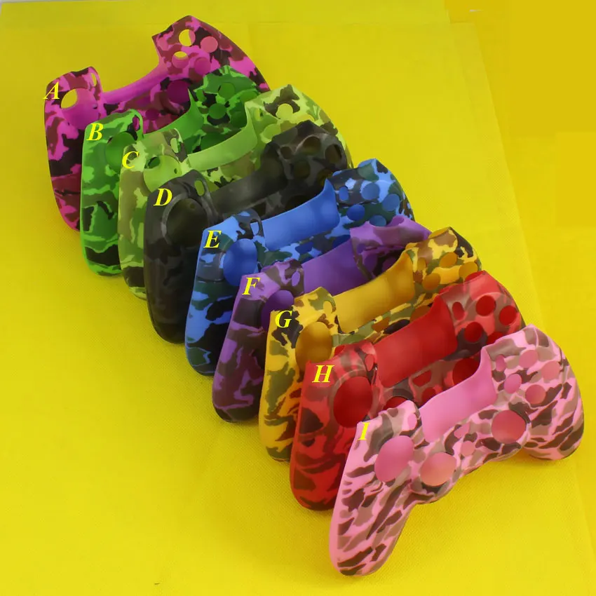 Защитный чехол для Sony Dualshock 4 силиконовый резиновый камуфляжный PS4 Slim Pro геймпад 9