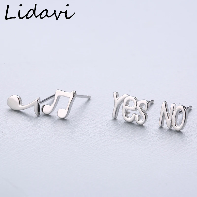 Lidavi 925 пробы серебряные серьги-гвоздики милые животные не вызывают аллергии