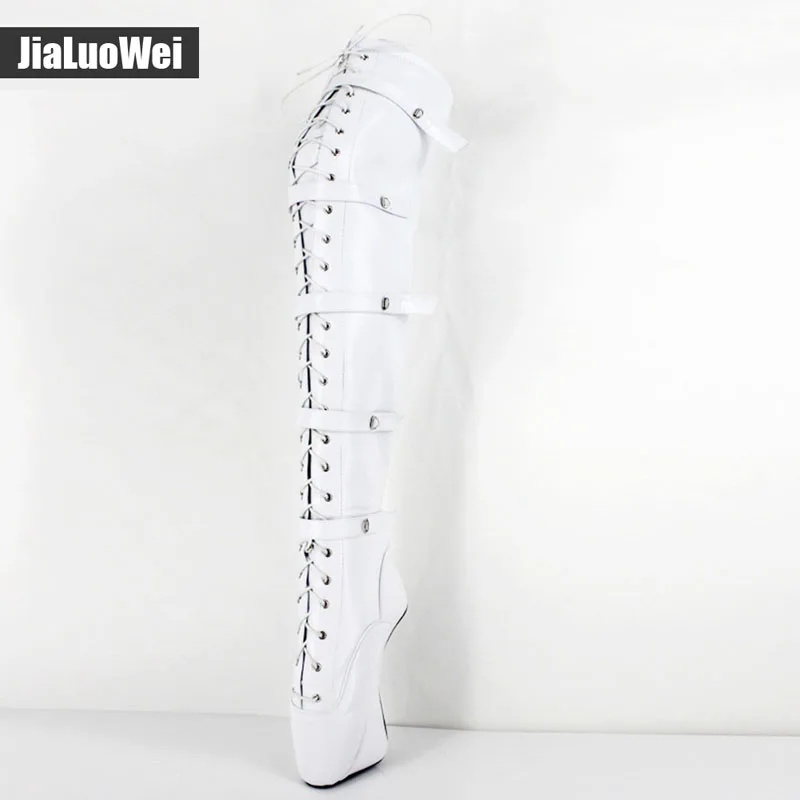 Jialuowei/Балетки со шнуровкой и пряжками модные пикантные ботфорты выше колена на