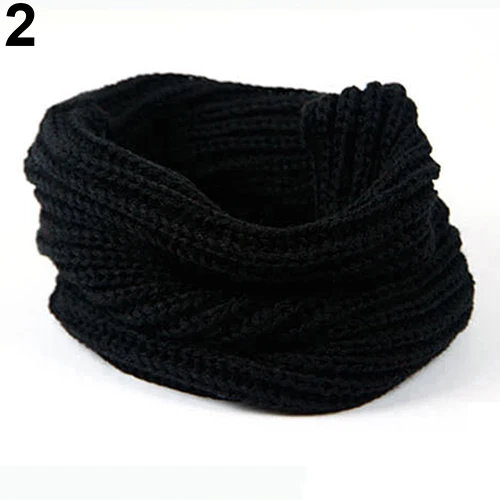 Women's Men's Autumn Winter Fashion Cable Knitted Solid Scarf Shawl Neckerchief | Wraps