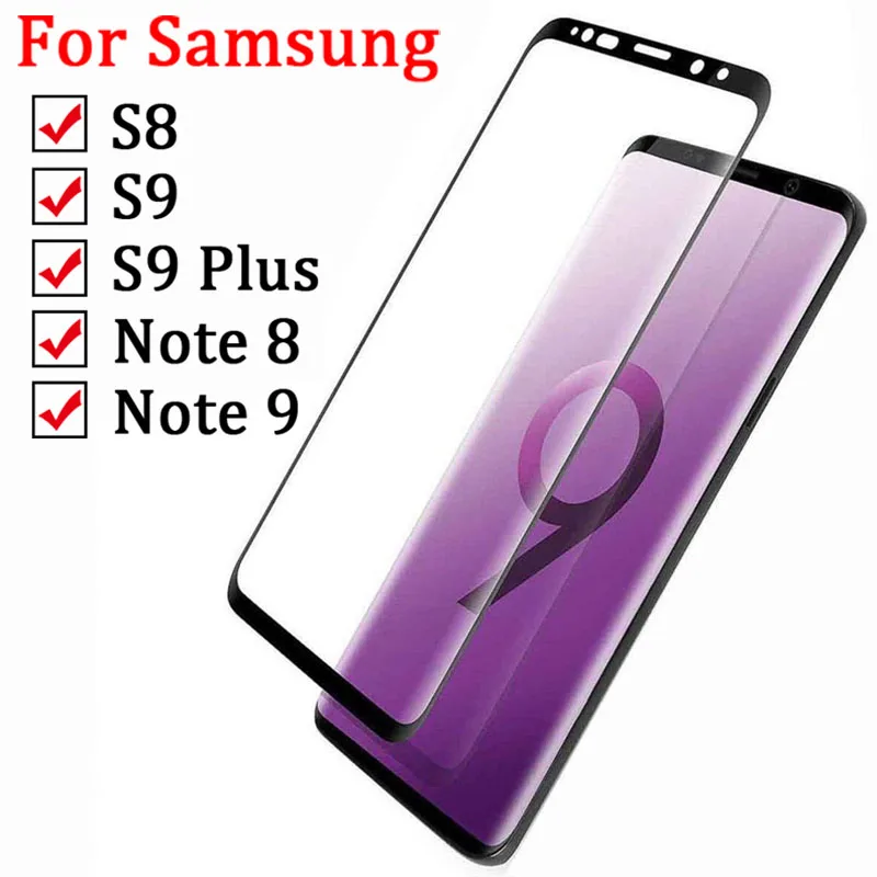 Закаленное Стекло для Samsung Galaxy S8 S9 Note 9 8 защитный глас Экран протектор на Galasy S 9 9 s S9plus не Note9 Note8 9 Примечание