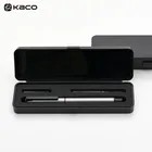 Ручка перьевая Серебристая из нержавеющей стали с тонким наконечником, 0,5 мм