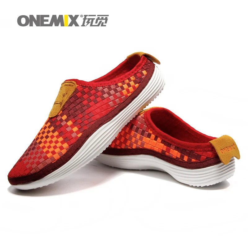 2017 Onemix женщины Flyknit дышащая удобная обувь для прогулок леди кроссовки красочные