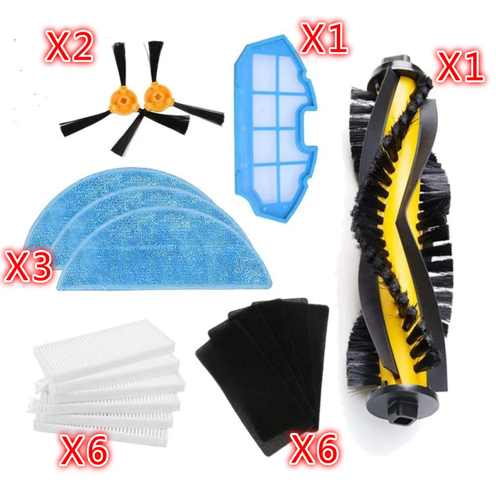 Роботы aspiradores Conga Excellence Eufy RoboVac 11 11C D EEBOT N79S N79 iboto aqua v710 :cepillos laterales filtro EPA kit|Запчасти