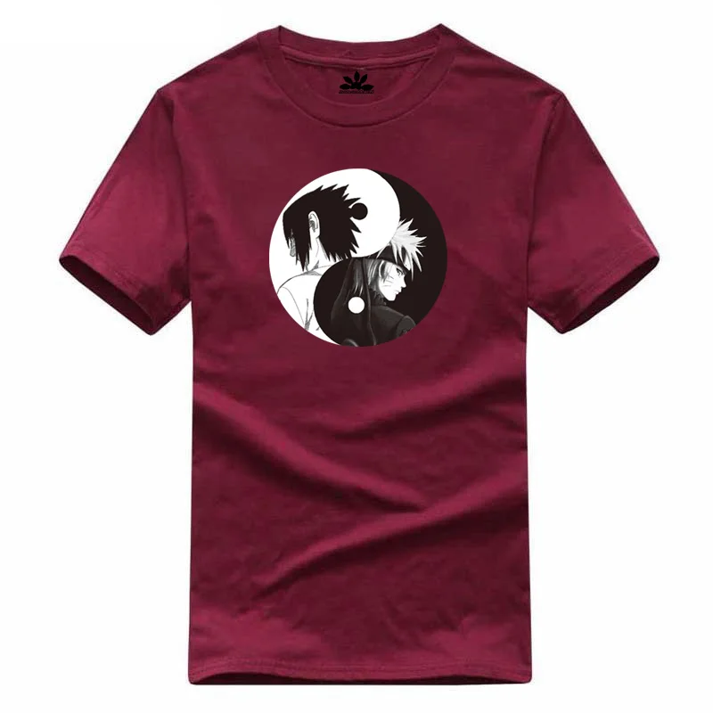 Новинка летняя мультяшная футболка Yin Yang Tai Chi Мужская из 100% хлопка с коротким