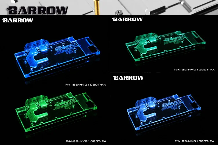 Полностью закрывающий блок графической карты BARROW для Palit/NVIDIA GTX TITAN XP X/1080TI/1080/1070