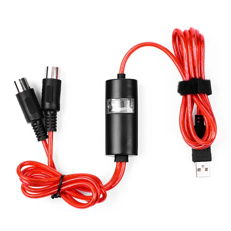 Новинка 1 шт. USB-адаптер для 2 MIDI-интерфейса кабель-преобразователь ПК музыкальной