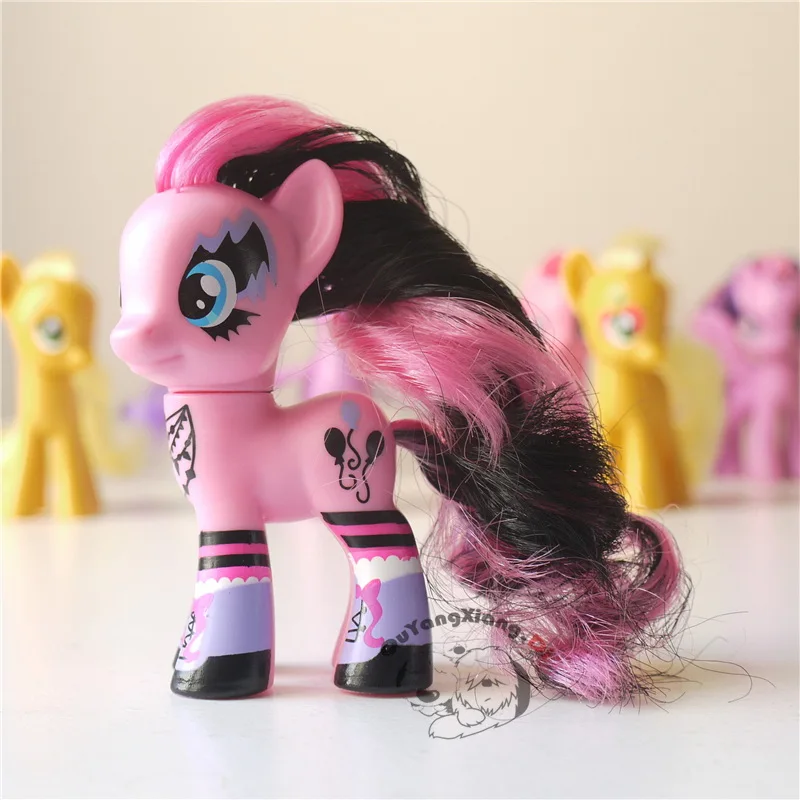 

P8-107 Action Figures 8cm Little Cute Horse Model Doll Masquerade Pinkie pie Anime Toys for Children