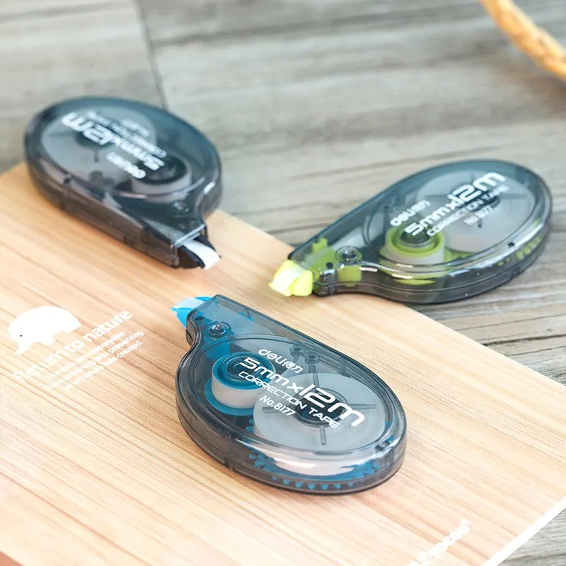 

DELI Stationary Writing Correction Tape 5mm*12m Student Correction Tape Strong Adsorption Writing Correction Students Papelaria