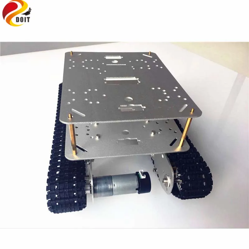 Умный Радиоуправляемый металлический танк с амортизацией гусеничный каркас