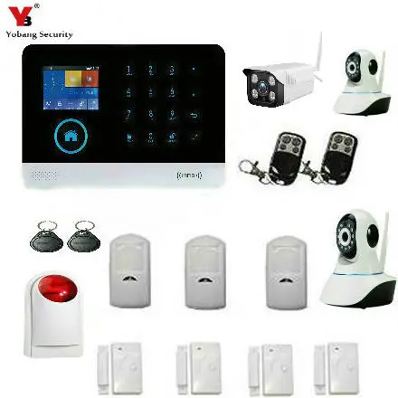 Yobang безопасности WIFI SMS беспроводной открытый RFID IP Camcera домашняя Безопасность GSM