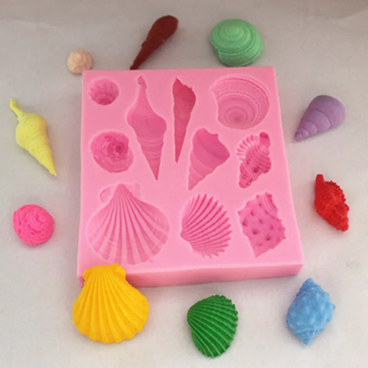 Silicone Ocean Elements Shape Fondant Sugar Craft Molds DIY Cake Decorating | Дом и сад