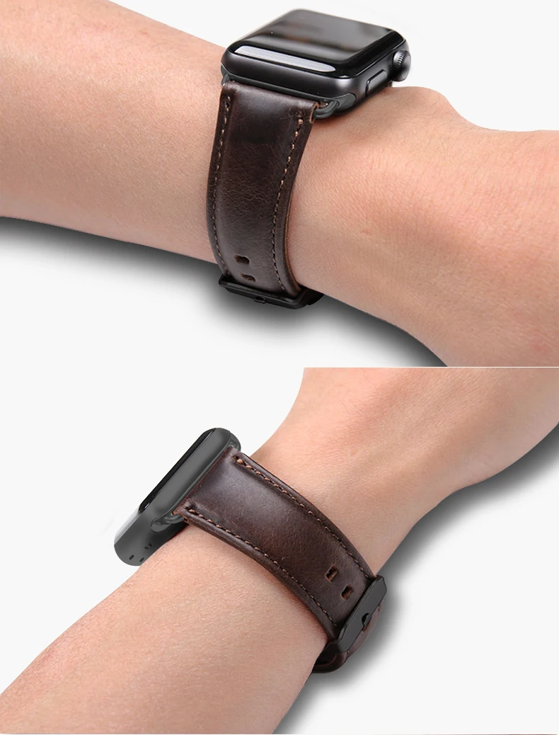 Ремешок из натуральной кожи для часов correa Apple, 40 мм, 44 мм, iwatch series, 4, 3, 2, 1, 42 мм, 38 мм, браслет, ремешок на запястье