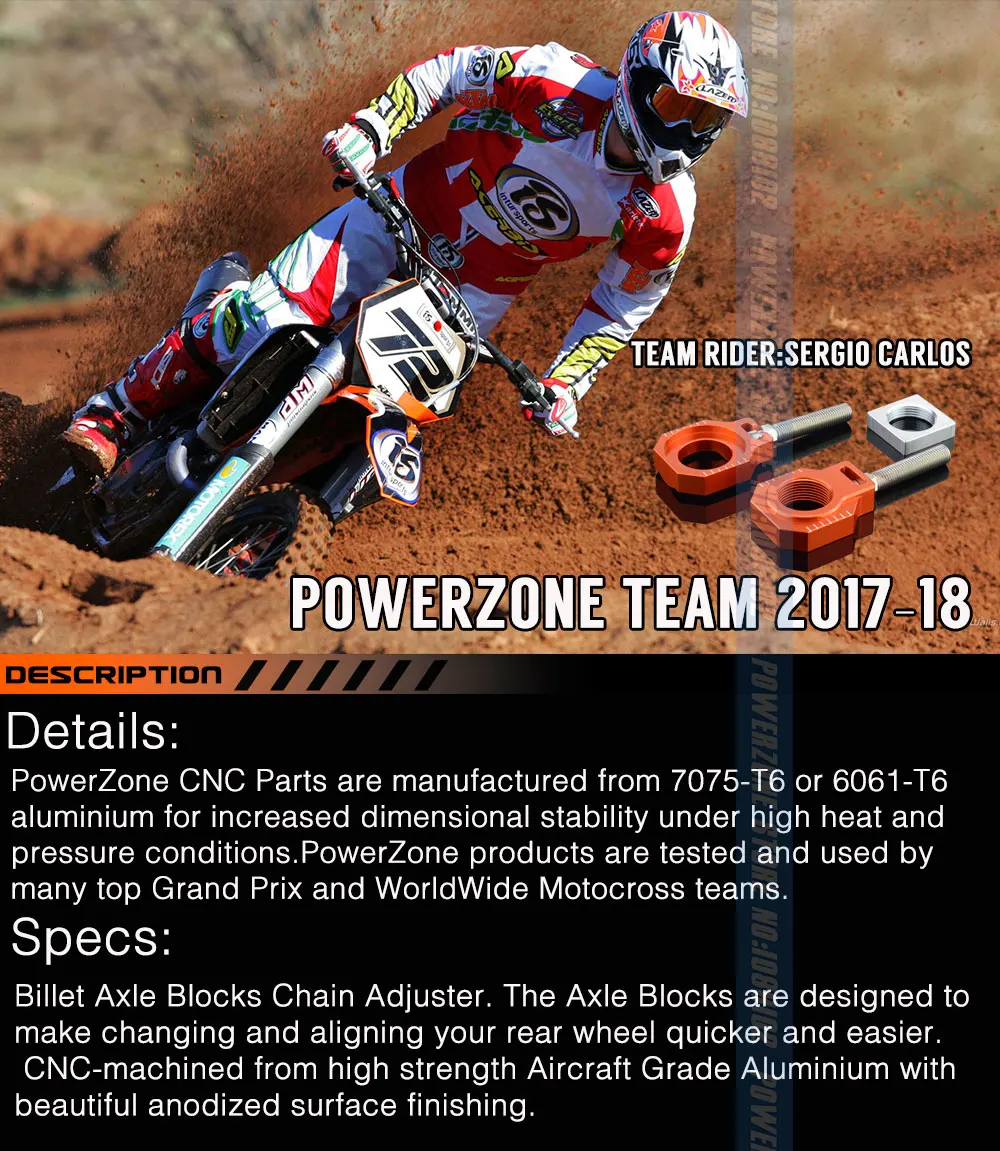 POWERZONE задний мост Конструкторы цепи регулятора для KTM 125 250 300 350 450 525 530 EXCF XCW XCFW 18 SX SXF XC XCF SX-F