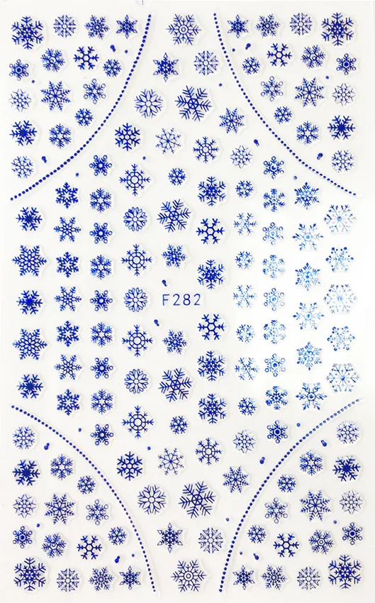 5sheet 8ype Japanese Ultrathin Laser Christmas snowflake Nail Stickers Designs Gummed 3D Art Decals Decoration | Красота и здоровье