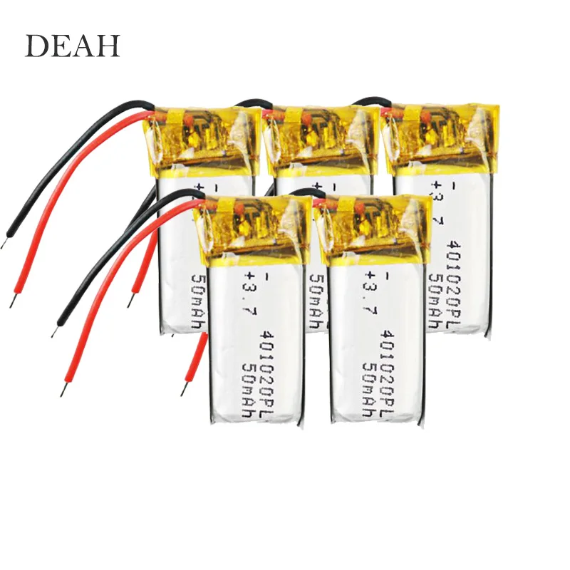 5/10 3 7 v 50 mah 401020 литий полимерная аккумуляторная батарея для игрушек автомобили