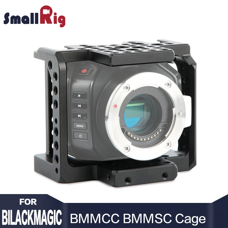 Клетка для камеры SmallRig BMMCC/BMMSC для камеры Blackmagic Micro cinema camera или для Blackmagic Micro Studio camera облегающая- 1773
