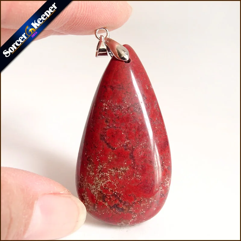 Натуральный красный камень речной камень Bijoux винтажные изделия ручной работы бусы Подвеска Костюм Jewellery Для женщин Для мужчин очарование Цепочки и ожерелья с подарочной коробке YS526
