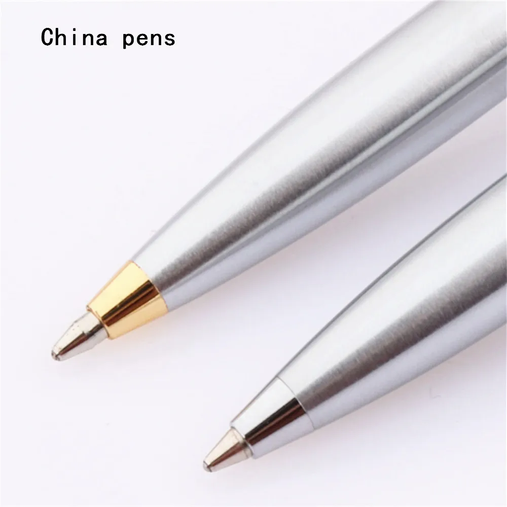 Высокое качество 039 толчок золото и серебро Цвет Бизнес Офис Средний Ballpoint шариковые ручки новые Канцтовары офисный школьный принадлежности