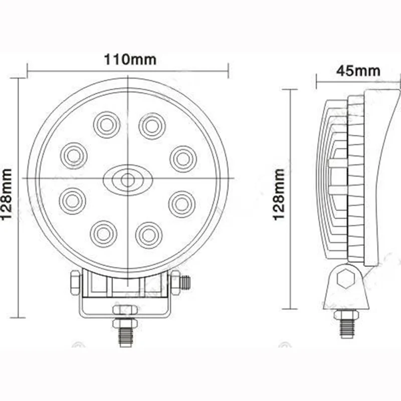 TRIPCRAFT 27W led work light 20pcs/lot high power driving for Off Road ATV Tractor Train Bus Boat spot flood beam fog lamp | Автомобили и