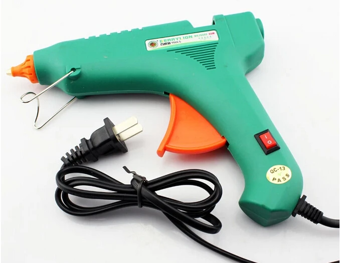 100 Вт медная насадка клеевой пистолет горячего плавления с 10 штук 11 мм клеевые