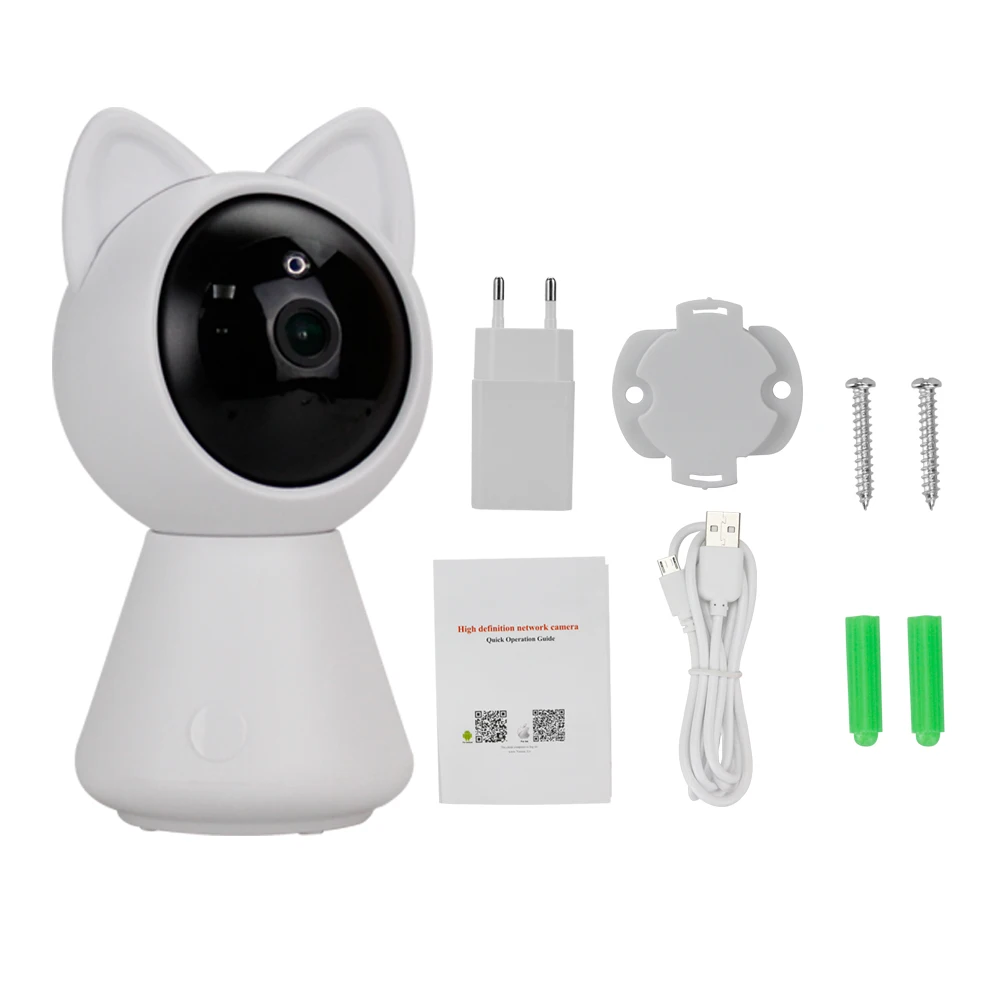 Мини 1080 p HD ip Wifi камера CCTV Wi Fi Безопасность Беспроводная 360 домашняя ночного