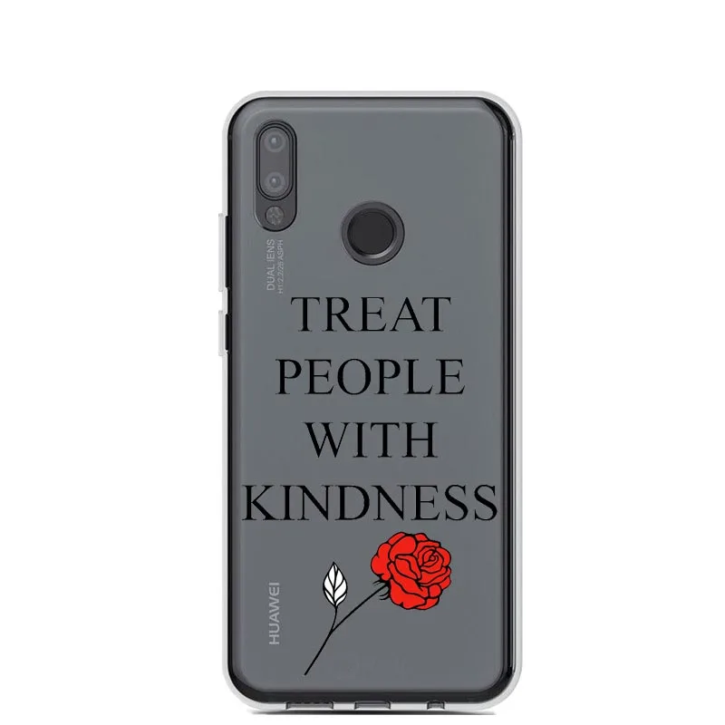 Мягкий чехол для Huawei P8 Lite P9 Plus P10 P20 Pro с надписью One Direction tattoos Treat People With
