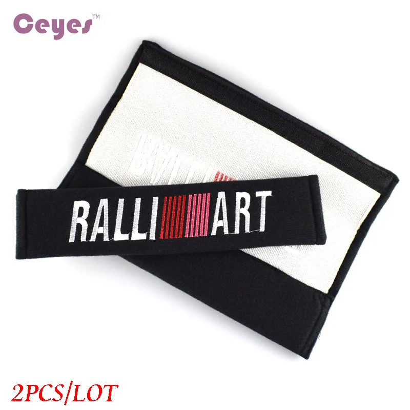 2 шт. хлопковые накладки на ремень безопасности для Mitsubishi Ralliart Ralli Art Lancer Pajero Outlander |