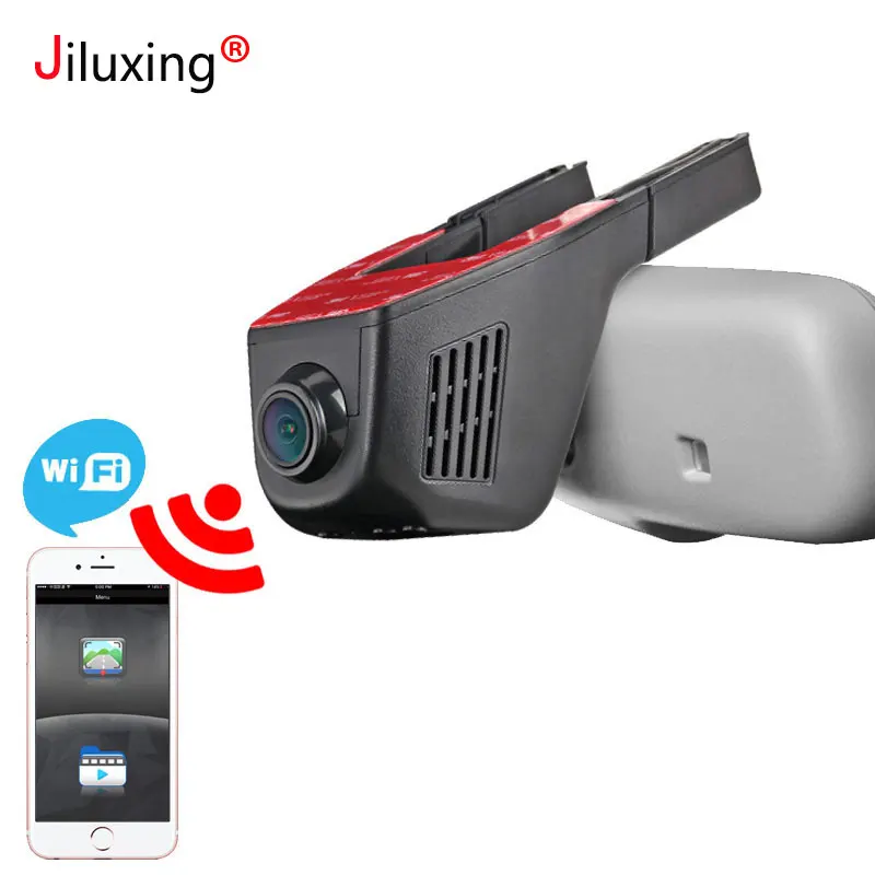 Автомобильный видеорегистратор Jiluxing 1080P с Wi Fi циклическая видеокамера цифровой