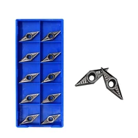 10pcs vbgt110302 ak h01 cnc boring turning lathe cutting turning tools aluminum copper processing carbide inserts vbgt110302