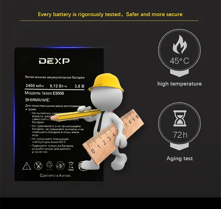 Original DEXP Ixion es950 es 950 2400mAh Cellphone Lastest production High quality Battery+Tracking Number