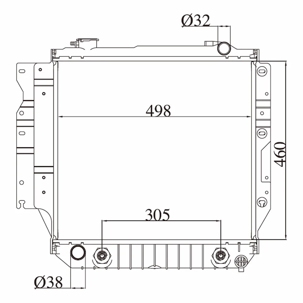 Автомобильный кулер для воды JeeP Wrangler I II YJ SJ TJ 2 5 4 0 Rubicon 1988 2003 2464ccm 3964ccm