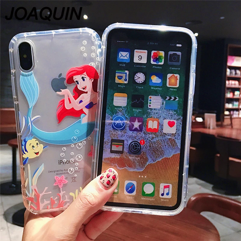 Алиса принцесса Русалка чехол для телефона Apple iPhone XR XS MAX X 8 7 6 S Plus милый Модный